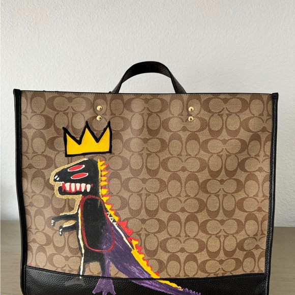 Coach Handbags - Coach x Basquiat Brown Signature Canvas Tote